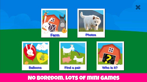 Farm animals game for babies